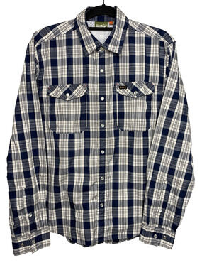 Howler Brothers Pearl Snap Long Sleeve Plaid Shirt Men's Small Vented Casual